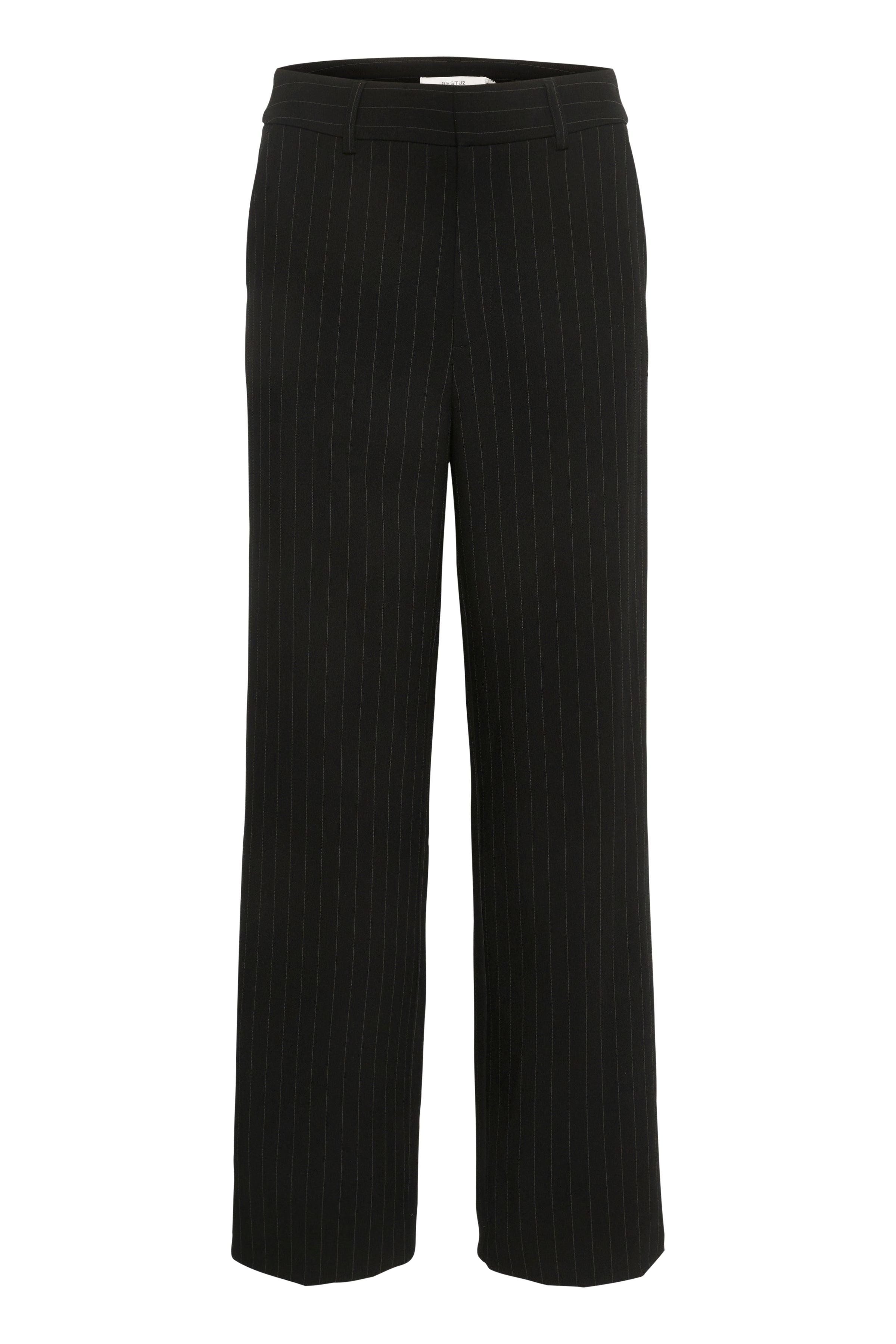JoelleGZ Pinstripe MW bukser - Black Pinstripe